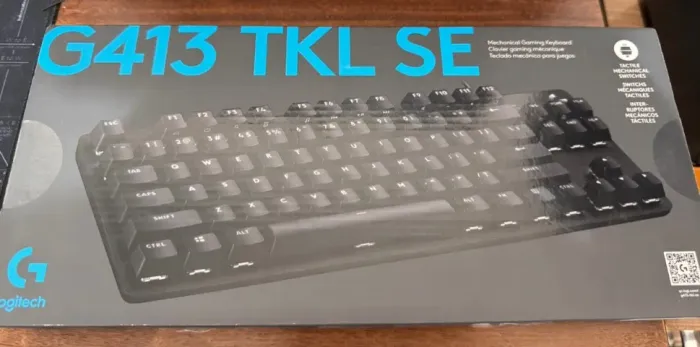 Teclado Mecânico Gamer Logitech G413 TKL SE US Inglês Preto - Pouco Uso