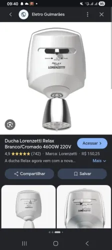 Vendo Ducha lorenzetti