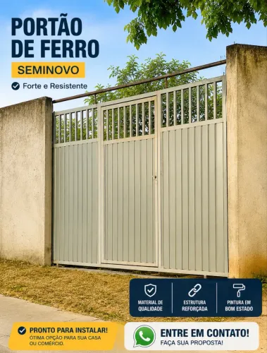 Portão de Ferro Galvanizado 