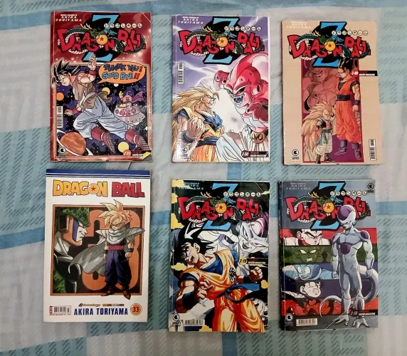 Mangás clássico de Dragon ball (saga frieza, cell e boo) todos em perfeito estado