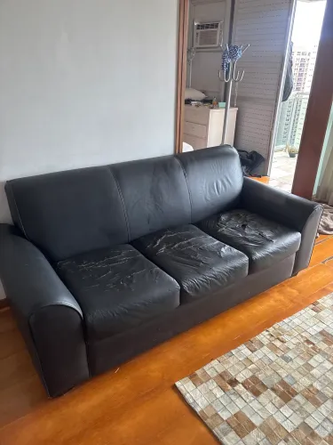 Sofa Preto Corino