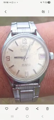 Relógio mondaine suíço original funcionando 25 jewelss anos 60