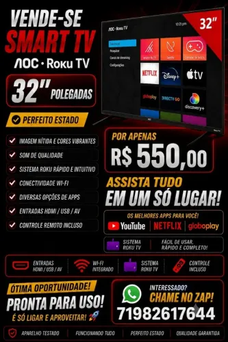 TV AOC ROKU ( 32 ) R$ 500,00