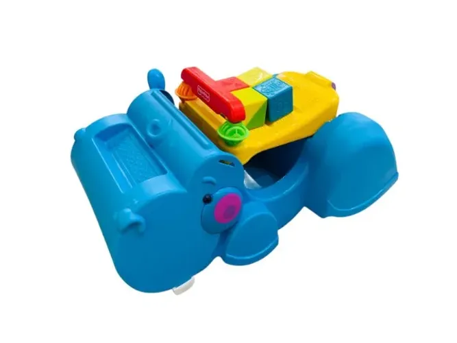 Andador Fisher-Price Hipopótamo Traga Bloques, para ajudar bebês a darem os 1 passos