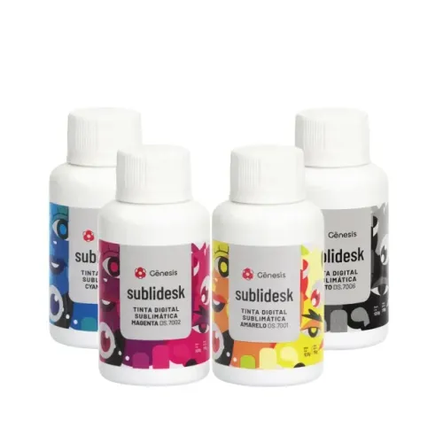 KIT 04 TINTAS SUBLIMATICAS GENESIS 100 ML