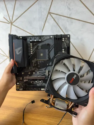 Placa mãe B550M + Air Cooler 