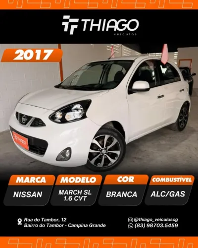 Nissan March SL 1.6 16V Flexstart 5P Aut. 2017