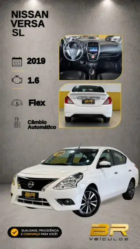 Nissan Versa SL 1.6 16V Flexstart 4P Aut. 2019