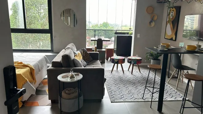 Studio de 47m² com 1 quarto e 1 vaga na Cerqueira Cezar, SP: Uma oportunidade única de con