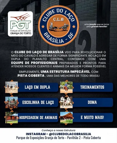 Escola de laço em dupla e hospedagem de animais