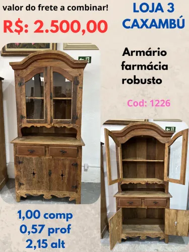 Armário rústico de madeira/