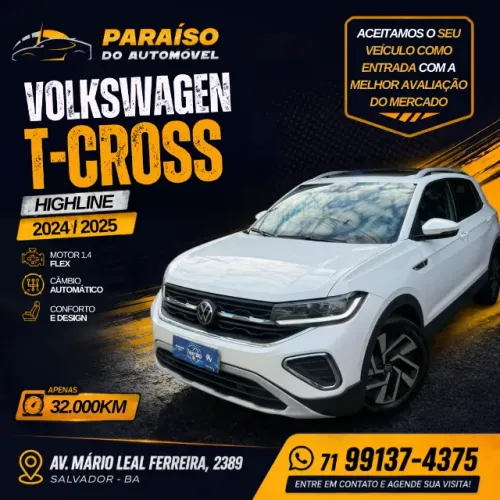 Volkswagen T-Cross Highline 1.4 TSI Flex 16V 5P AUT 2025