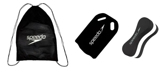 Kit Natação Speedo, Sacola Mesh+Prancha+Flutuador Pullbuoy