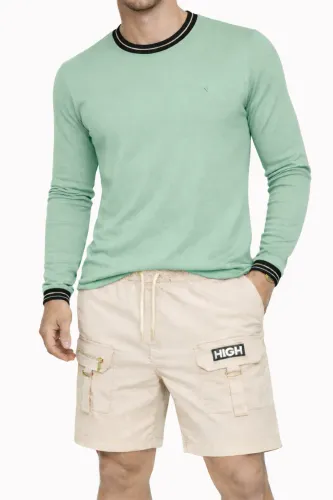 Kit Camisa Longa e Bermuda Sarja Cargo