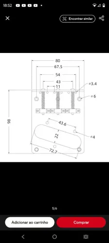 Ponte vintage para Telecaster