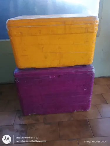 Caixas de isopor