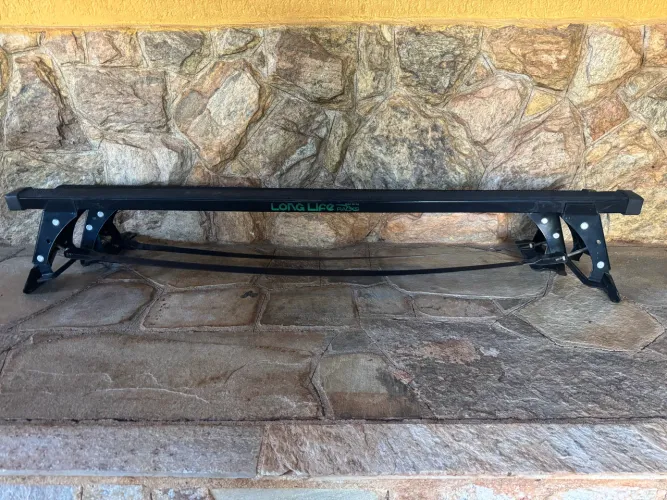 Rack de Teto Long Life Aço Palio 1996 à 2016 2 Portas Preto