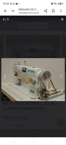 Máquina de costura industrial