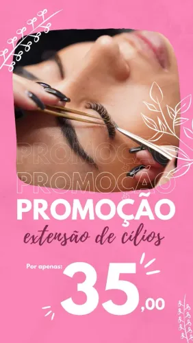 Promoção Cílios Tufinho (1 camada )