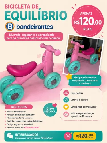 Bicicleta de equilíbrio