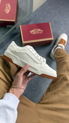 Tênis Casual Unissex Vans Hylane Branco Sola Gum Premium Disponível 34 AO 43
