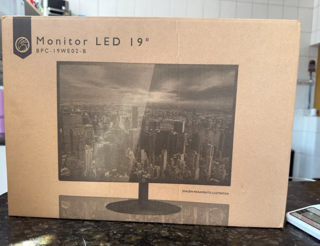 Monitor Led 19 BRAZIL PC BPC-19WE02-B Preto