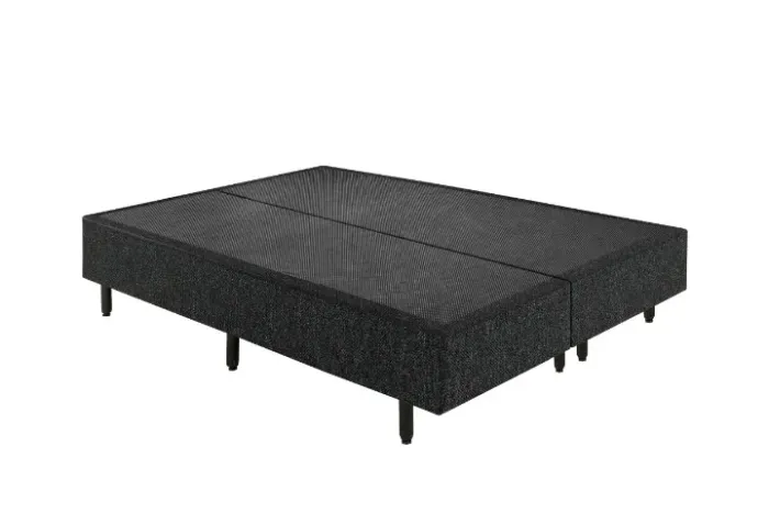 Base Casal Bipartida Corino Preto Frete Grátis - Até 12x S/ Juros