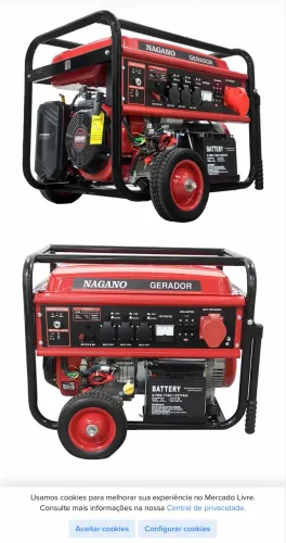 Gerador de energia a gasolina 10kva Trifásico 110/220v valor 4 mil