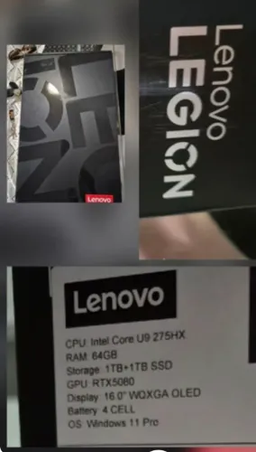 Lenovo Legion Pro 7 OLED 64 RAM RTX5080 Preto