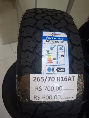 PNEU 265/70/16 AT MASSIMO R$ 599,99 NO DINHEIRO