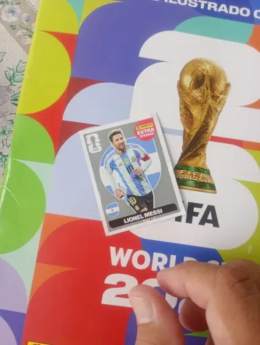 Figurinha do Messi prata