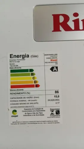 AQUECEDOR A GÁS 15 LITROS