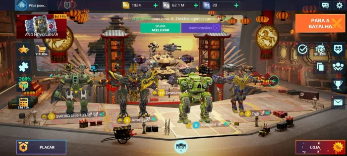 Venda de conta de war robots