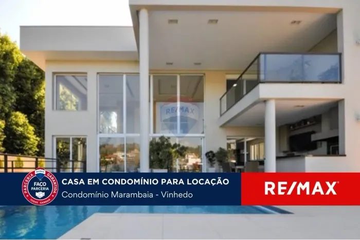 Casa para locação,680 m², Condomínio Marambaia, Vinhedo-SP com 4 Quartos e 6 banheiros par