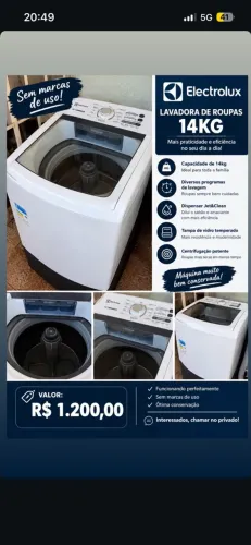 Máquina De lavar Electrolux 