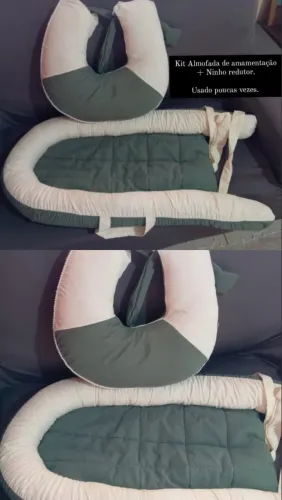 Kit de ninho redutor + almofada pra amamentação