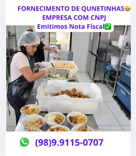 FORNECEMOS QUENTINHA (EMPRESA COM CNPJ, EMITIMOS NOTA FISCAL) CARDÁPIO VARIADO