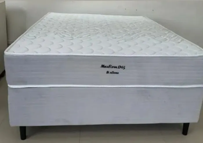 Cama casal D65 base e colchão Bonsono maxfirm espuma rigidez  ortopédico pronta entrega  