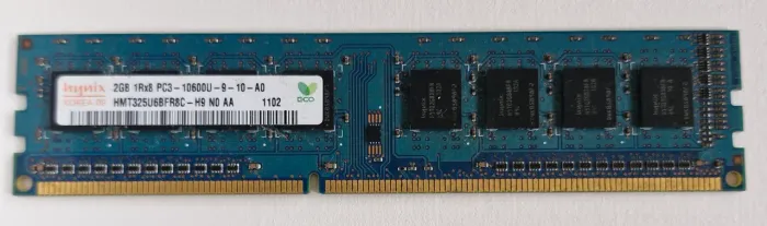Memória RAM Hynix para desktop, 2GB DDR3 SDRAM DIMM, PC3-10600U (1333 MHz), 1.5V