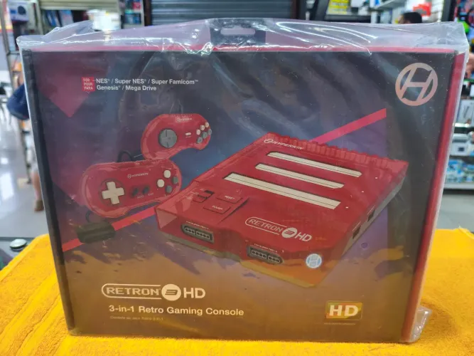 Console Retron 3 in 1 HD Hyperkin vermelho