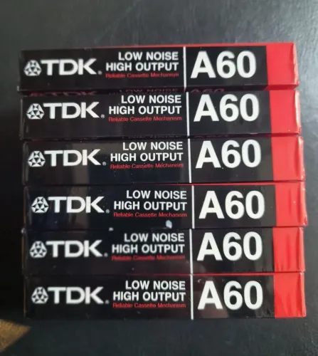 Fita k7 cassete (lote c/6) TDK A60