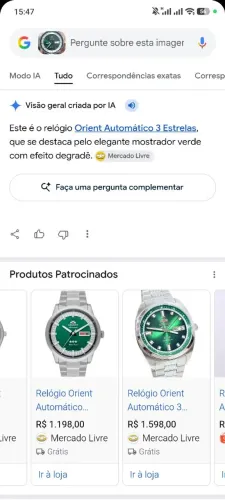 Relógio oriente 3 estrelas