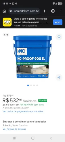 Impermeabilizante MC-Proof Multi 18kg MC-Bauchemie (Balde Lacrado)