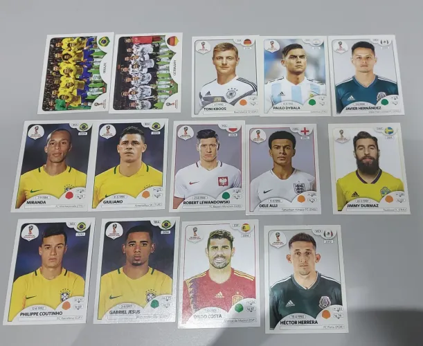 Figurinhas Copa do Mundo 2018
