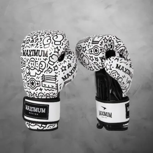 Luva de Boxe Infantil Maximum White - Criativa, Confortável e Resistente