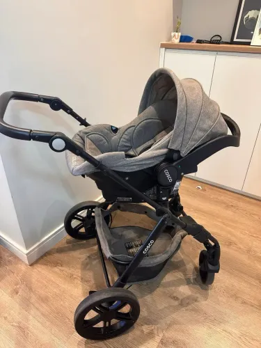 Carrinho De bebê Completo + Bebê Conforto + Acoplador Original 