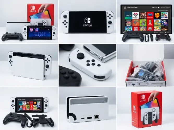 Nintendo Switch OLED Branco Desbloqueado 256GB + Pro Controller (Impecável / Na Caixa)