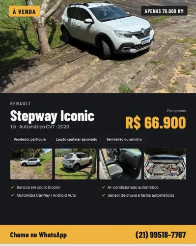 Renault Stepway Iconic Flex 1.6 16V Aut. 2020