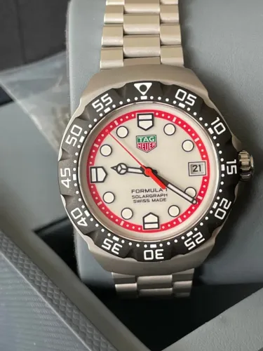 Tag Heuer Formula 1 Solargraph Mostrador Branco