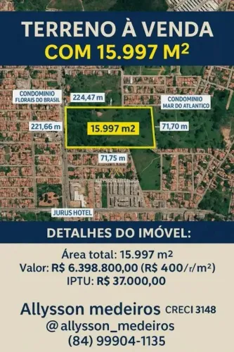 Área à venda - Pajuçara - Natal/RN